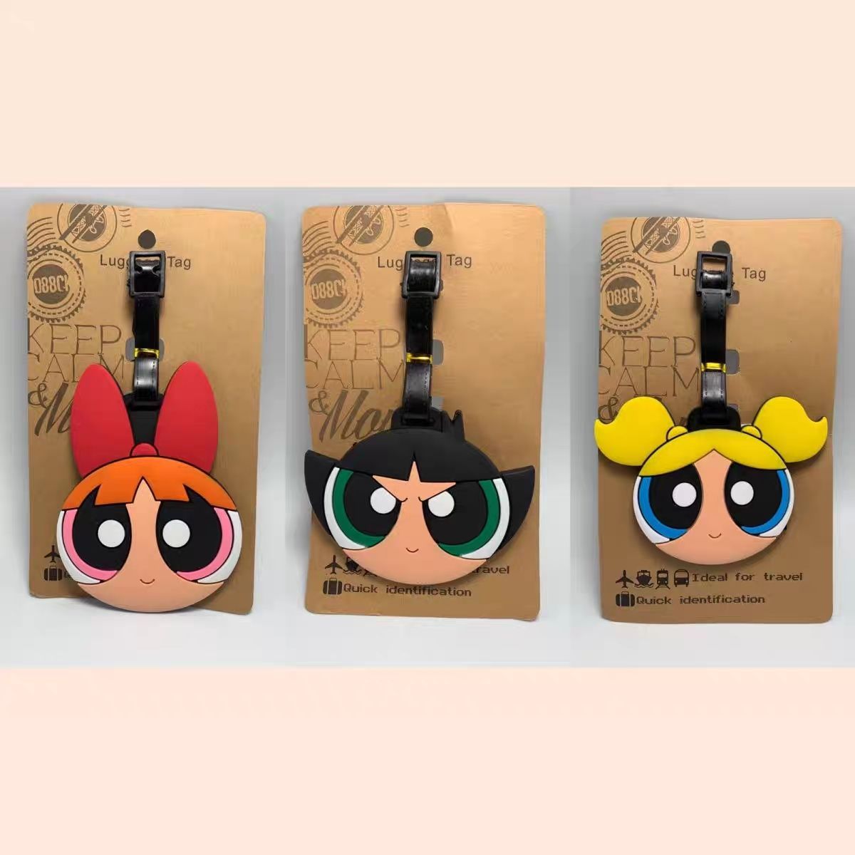 Travel Accessories Gadget - Anime Powerpuff Girls Taschenanhänger Kawaii Cartoon