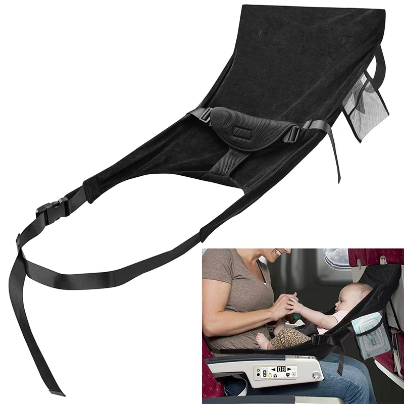 Travel Accessories Plane - Kinder-Flugzeugsitz-Verlängerung, faltbares Reisebett, tragbares Komfort-Reisebett für