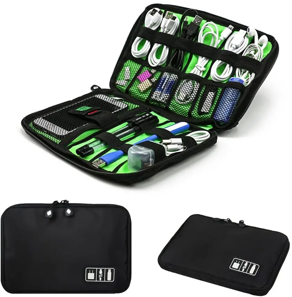 Travel Accessories Kit - Kabel-Organizer-Aufbewahrungstaschen-Set für USB-Datenkabel, Kopfhörer, Kabel, Stifte,