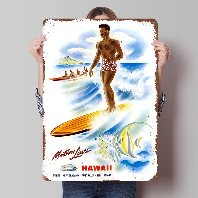 Vintage Matson Lines Hawaii Re – Travel Accessories Hawaii Bewertung und Preis