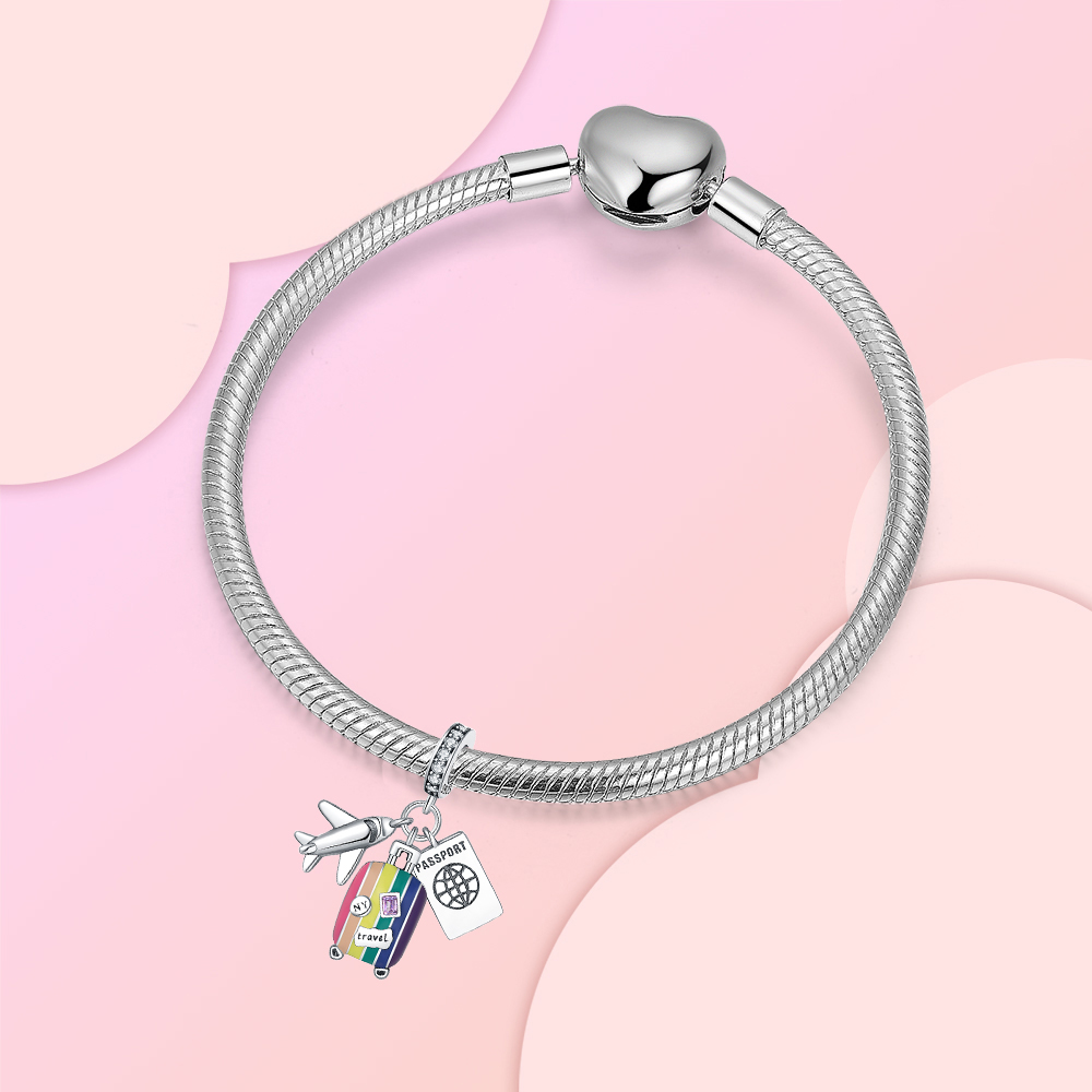 925 Sterling Silber Charm Reis – Travel Accessories Plane Bewertung und Preis